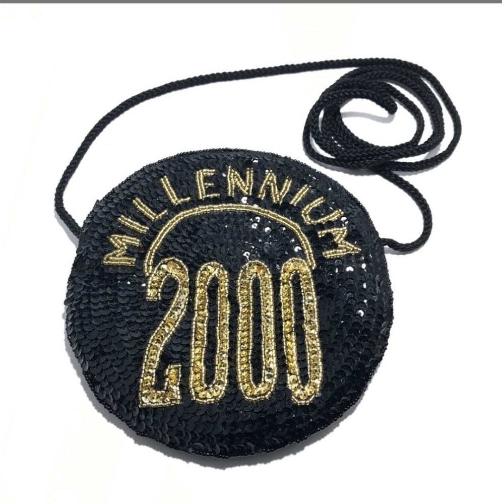 Sequined Round Purse Beauty 'Millennium 2000'
